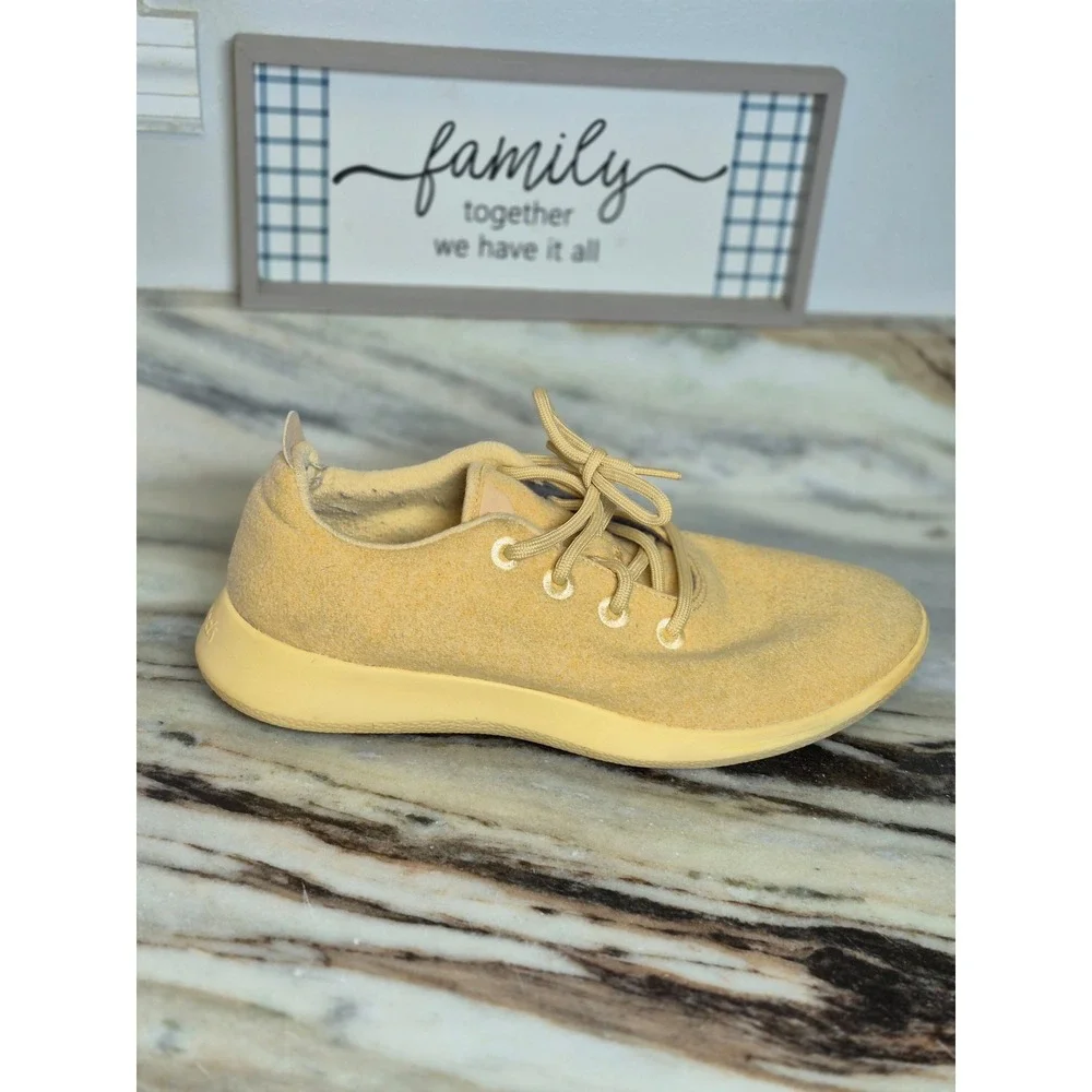 Allbirds Mens Wool‎ Runner Yellow Merino Wool Sneakers Size 12